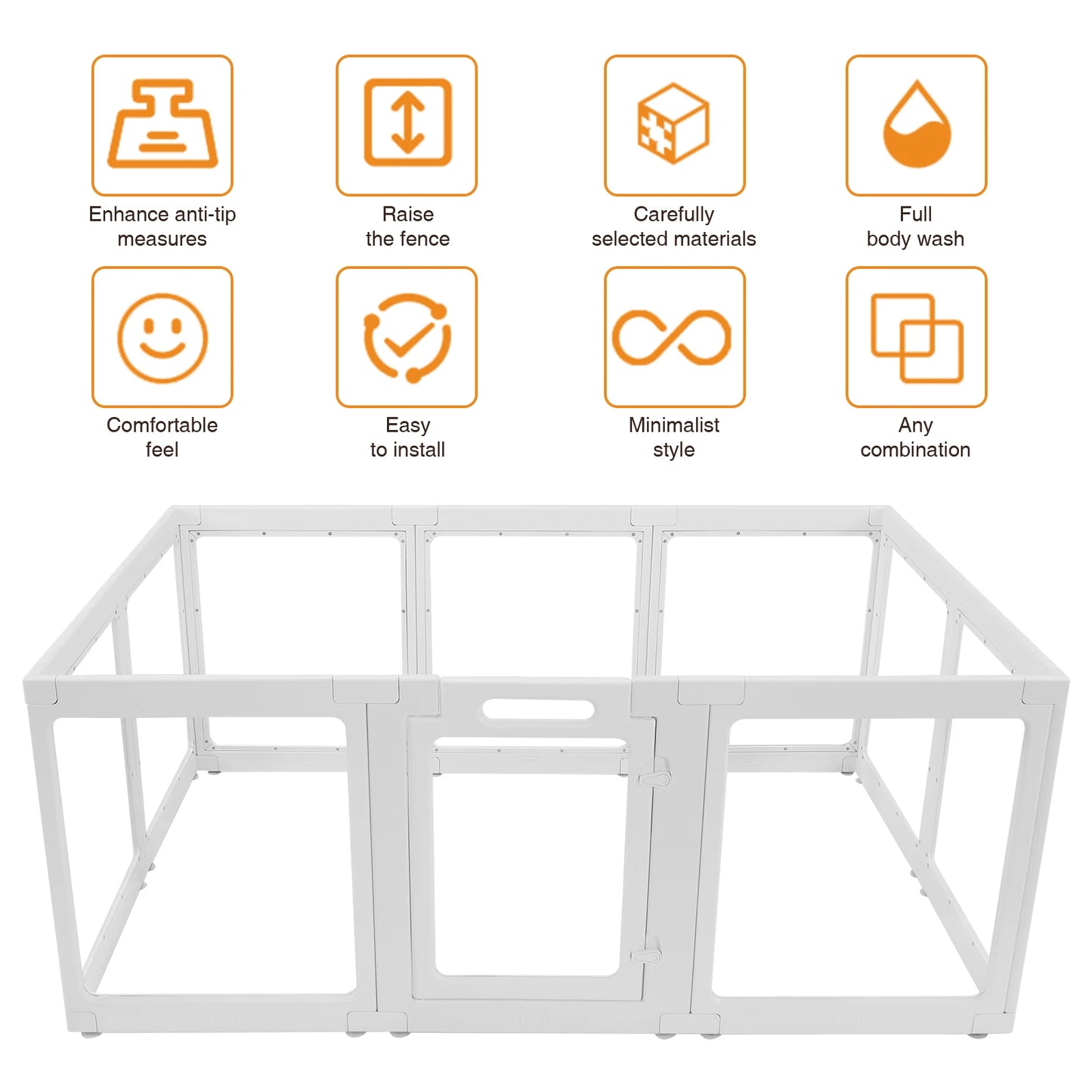 Clear Acrylic Puppy Playpen Kennel Cage With Door For Pets