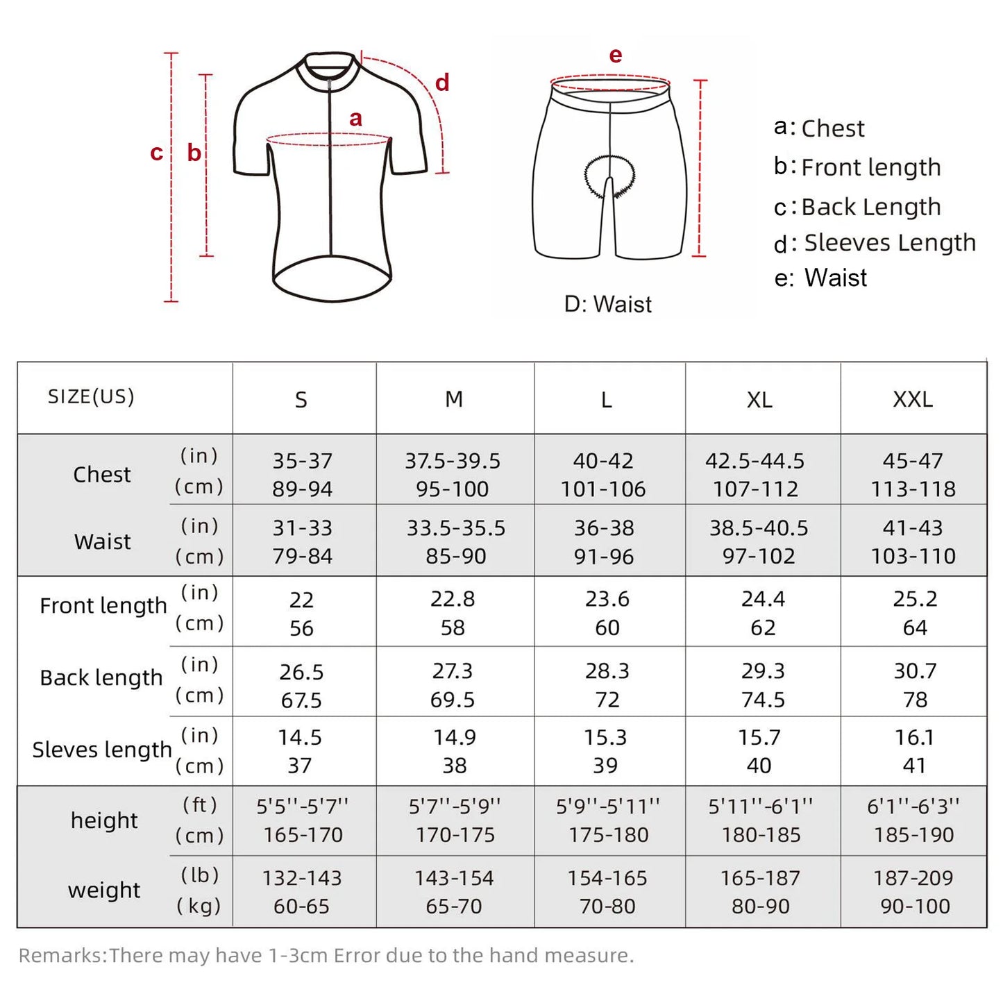 Men Breathable Quick Dry Cycling Jersey And Padded Shorts Set