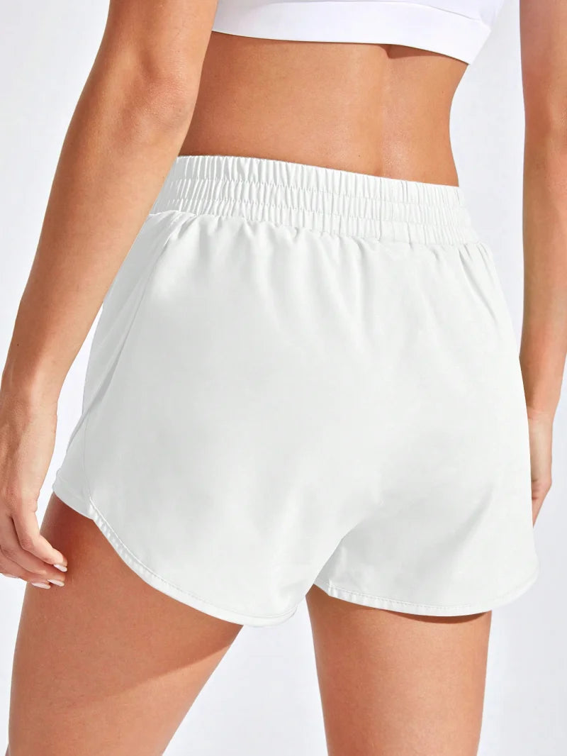 Women Yoga Shorts Elastic Fitness Running Workout Gym Sportswear