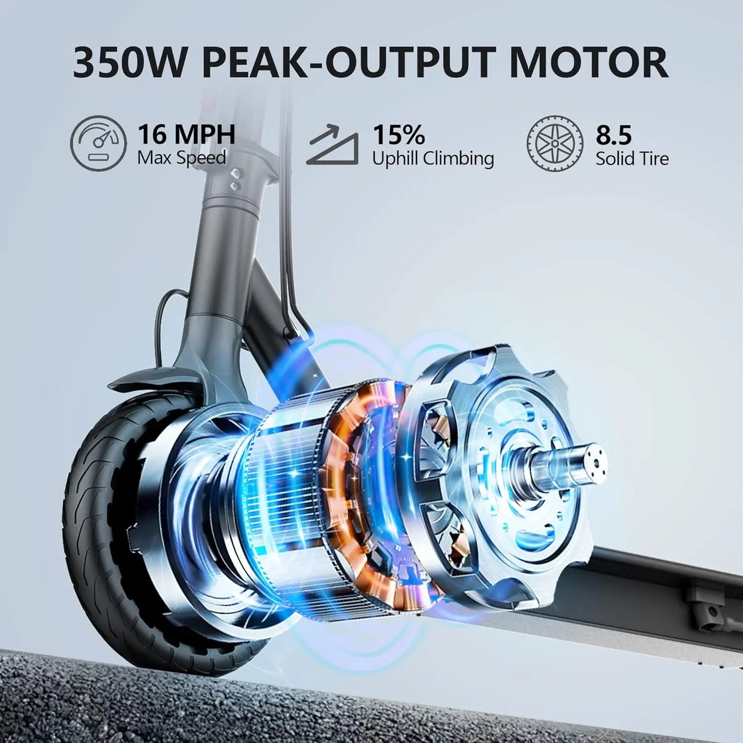 LADPED LP60 Electric Scooter Folding 16 Mile Range 350W 19MPH