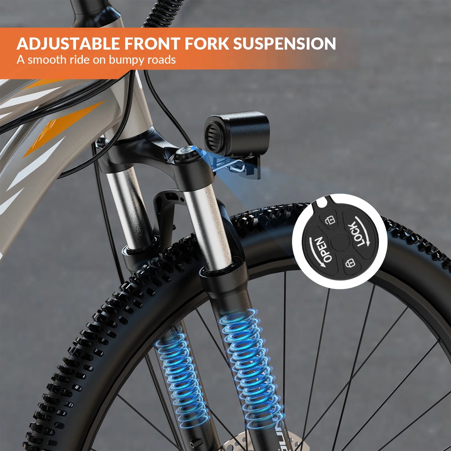 5th Wheel AB17 Electric Bike With 23 MPH 700W Motor