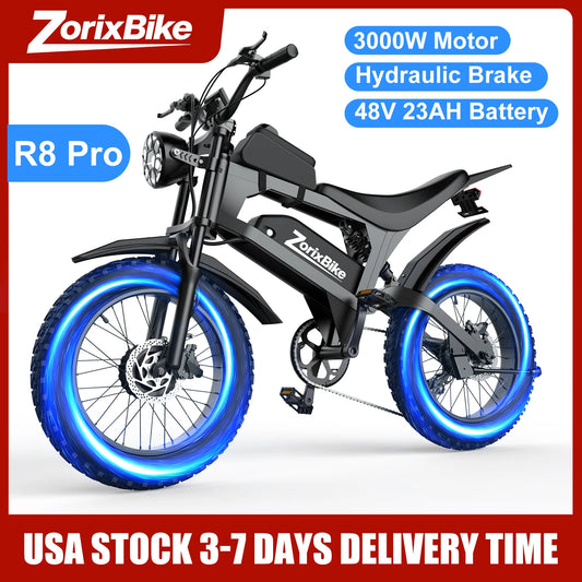 ZorixBike R8 Pro Electric Off Road Bike For Adults