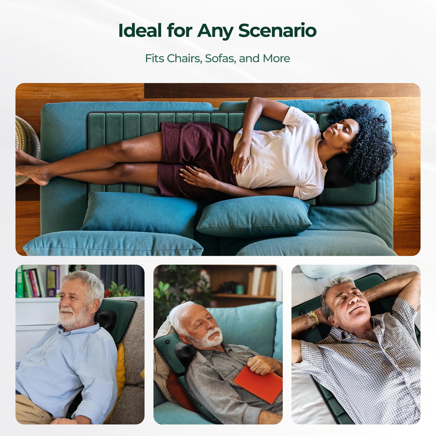 Homemassa Full Body Massage Mat With Heat And 9 Speeds