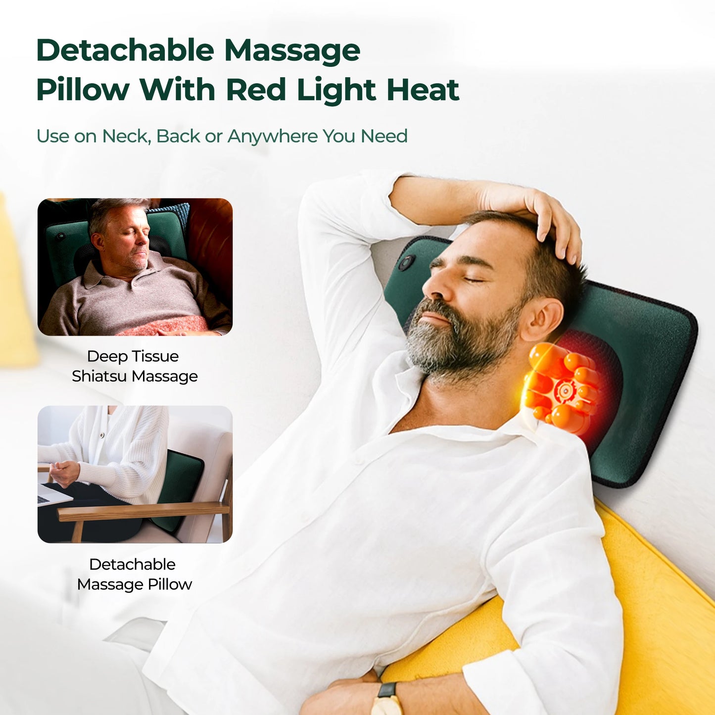 Homemassa Full Body Massage Mat With Heat And 9 Speeds