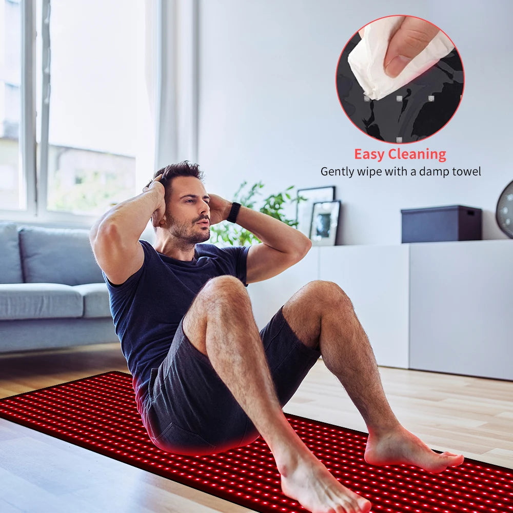 Light Therapy Full-Body Mat With 945 LEDs 660nm 850nm