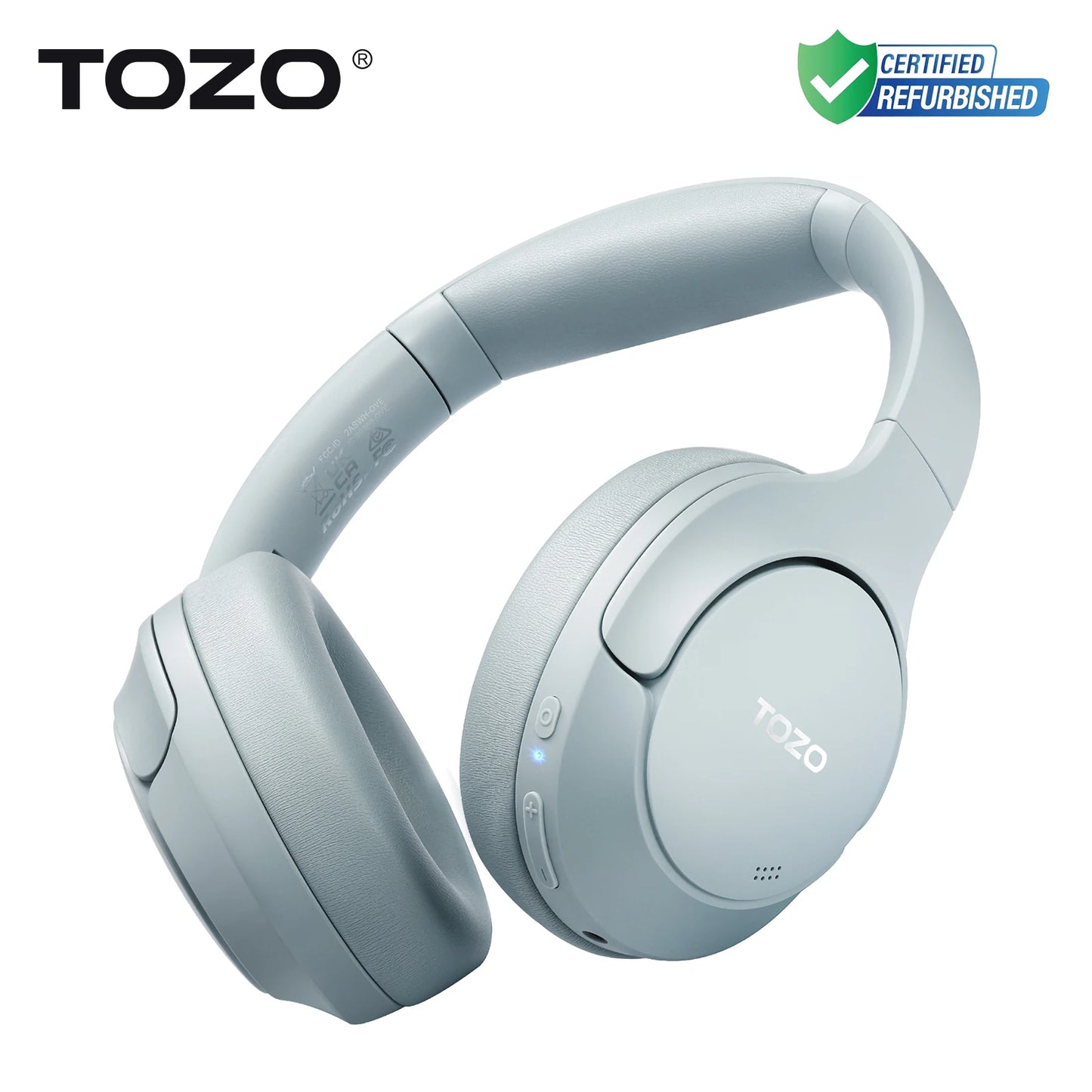 TOZO Refurbished Hi-Res Over-Ear Headphones Bluetooth ANC