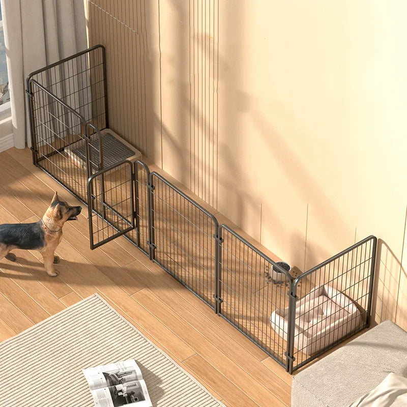 Foldable Dog Fence Playpen With 4 To 6 Panels