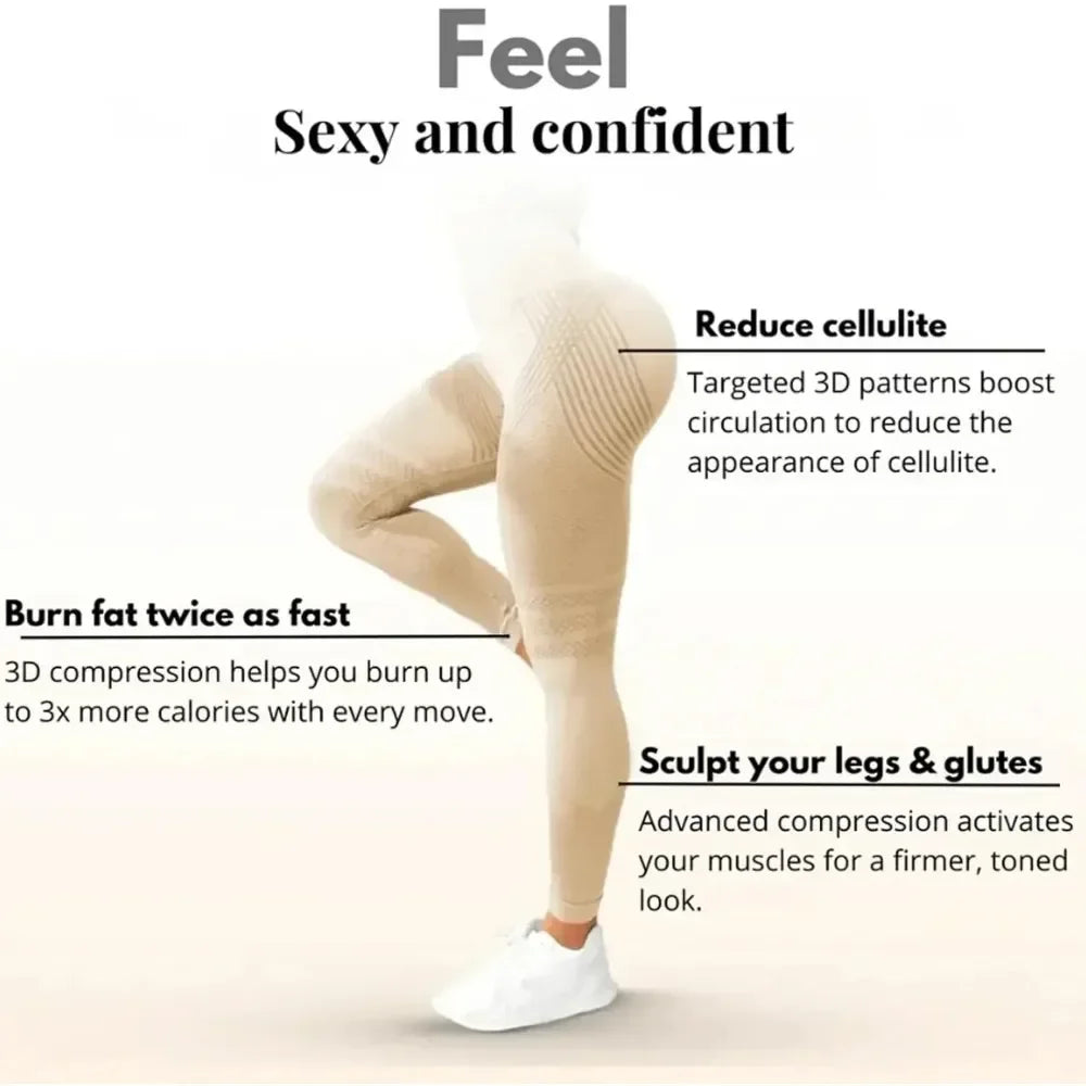 Cellulite 3D Leggings For Gym Workout And Training