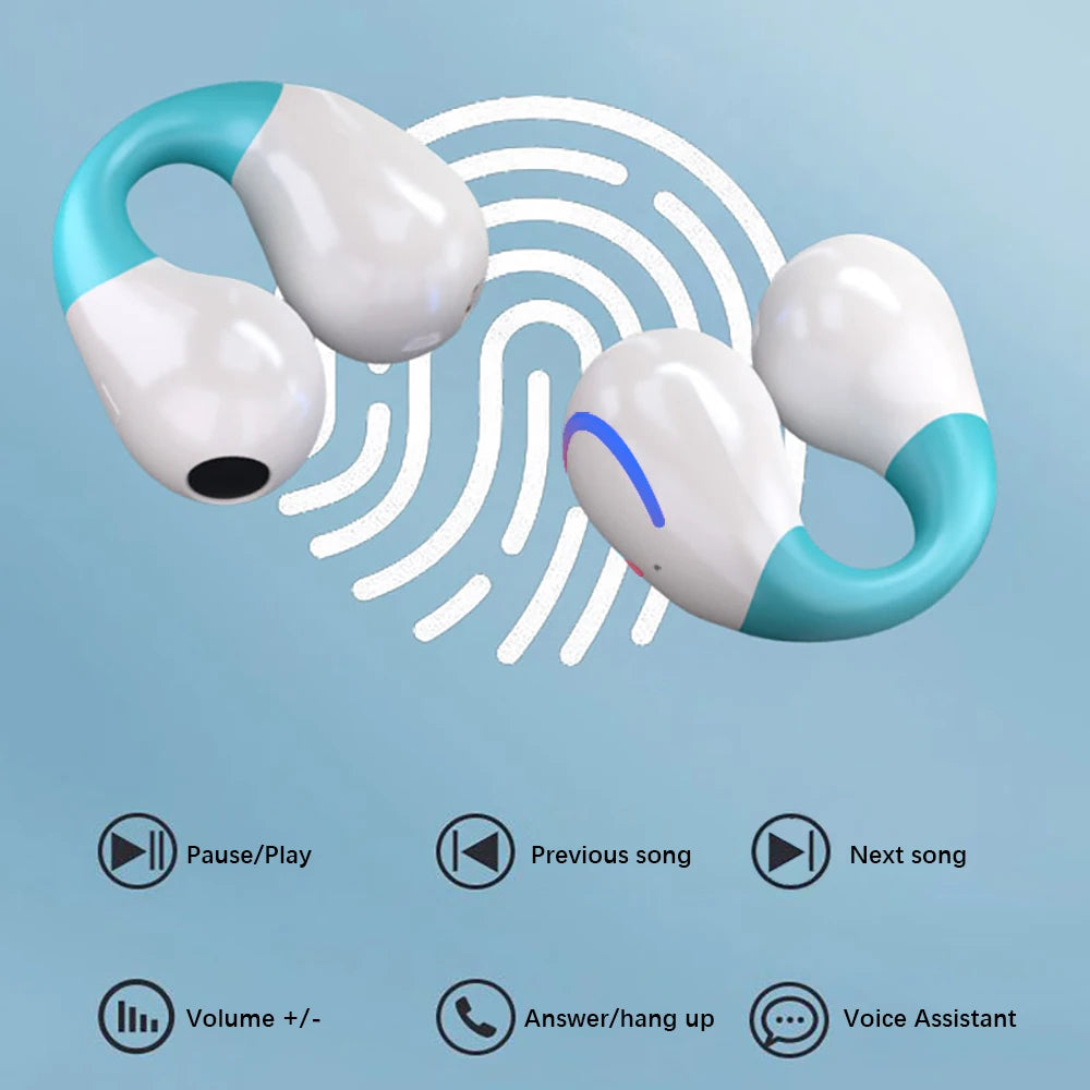 GREATWALL Wireless Bluetooth Earphones With LED Digital Display