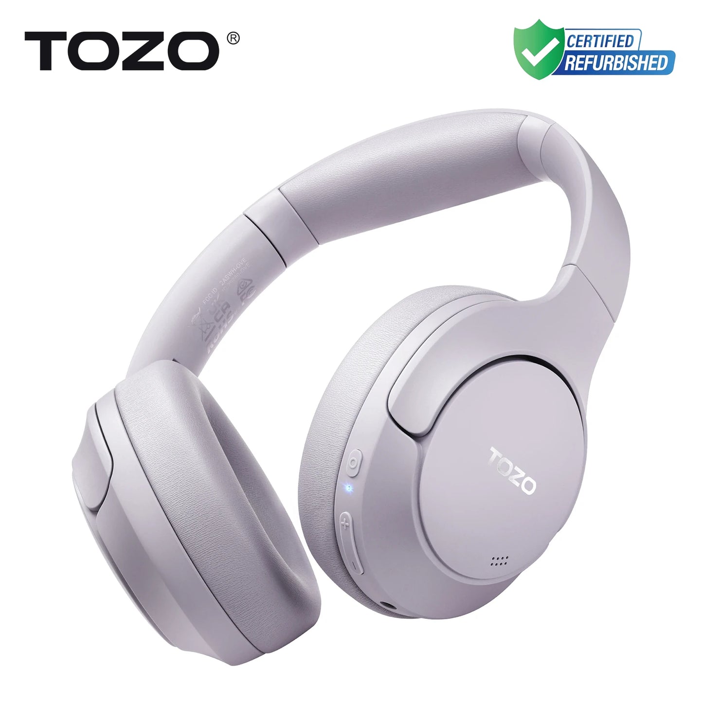 TOZO Refurbished Hi-Res Over-Ear Headphones Bluetooth ANC
