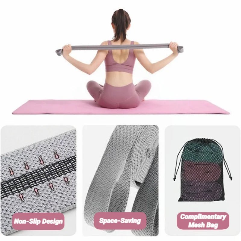 NONE Long Resistance Loop Band Set For Arms Legs And Hip Training