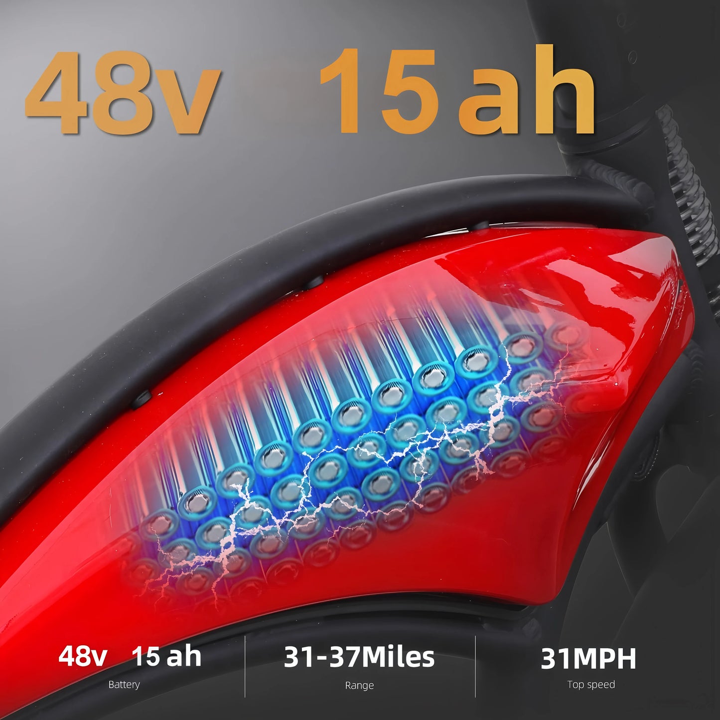 Xtion Electric Mountain Bike 750W 48V 15Ah All-Terrain Fat Tire