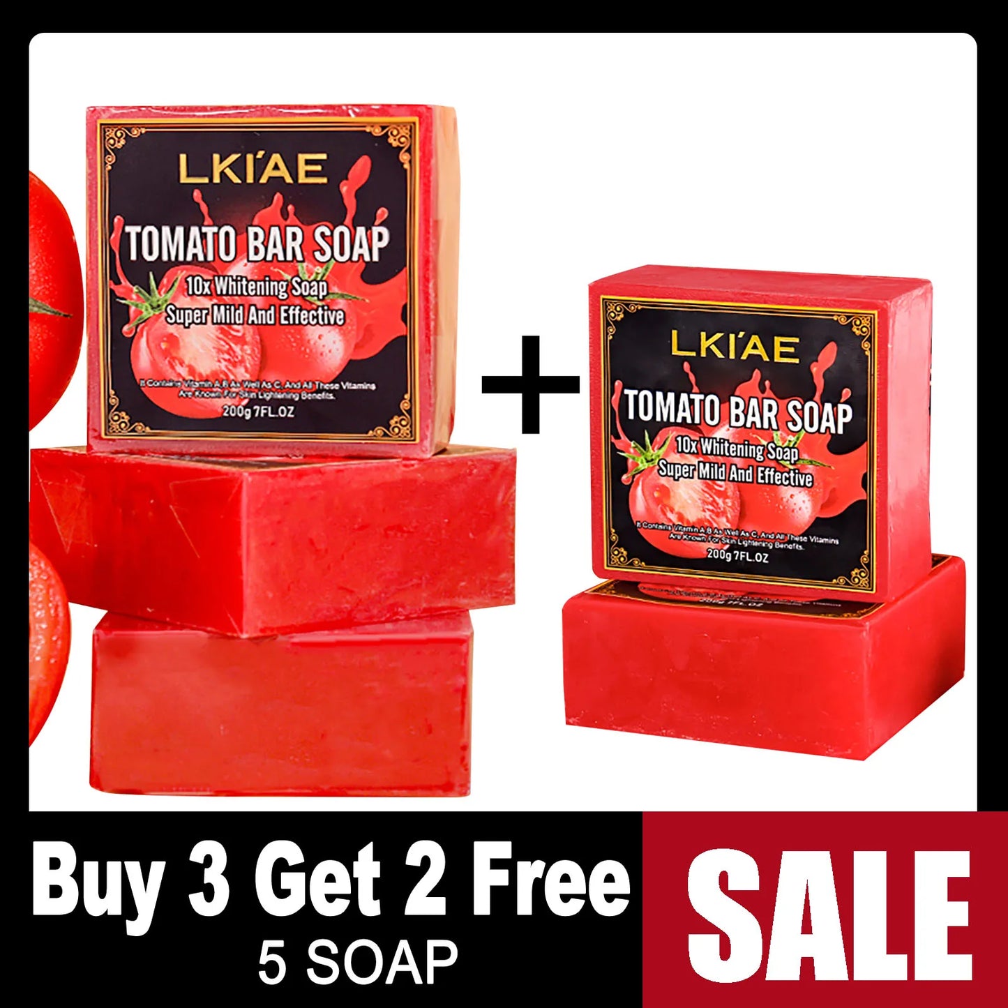KYLIEFITH Tomato Bar Whitening Soap For Face And Body