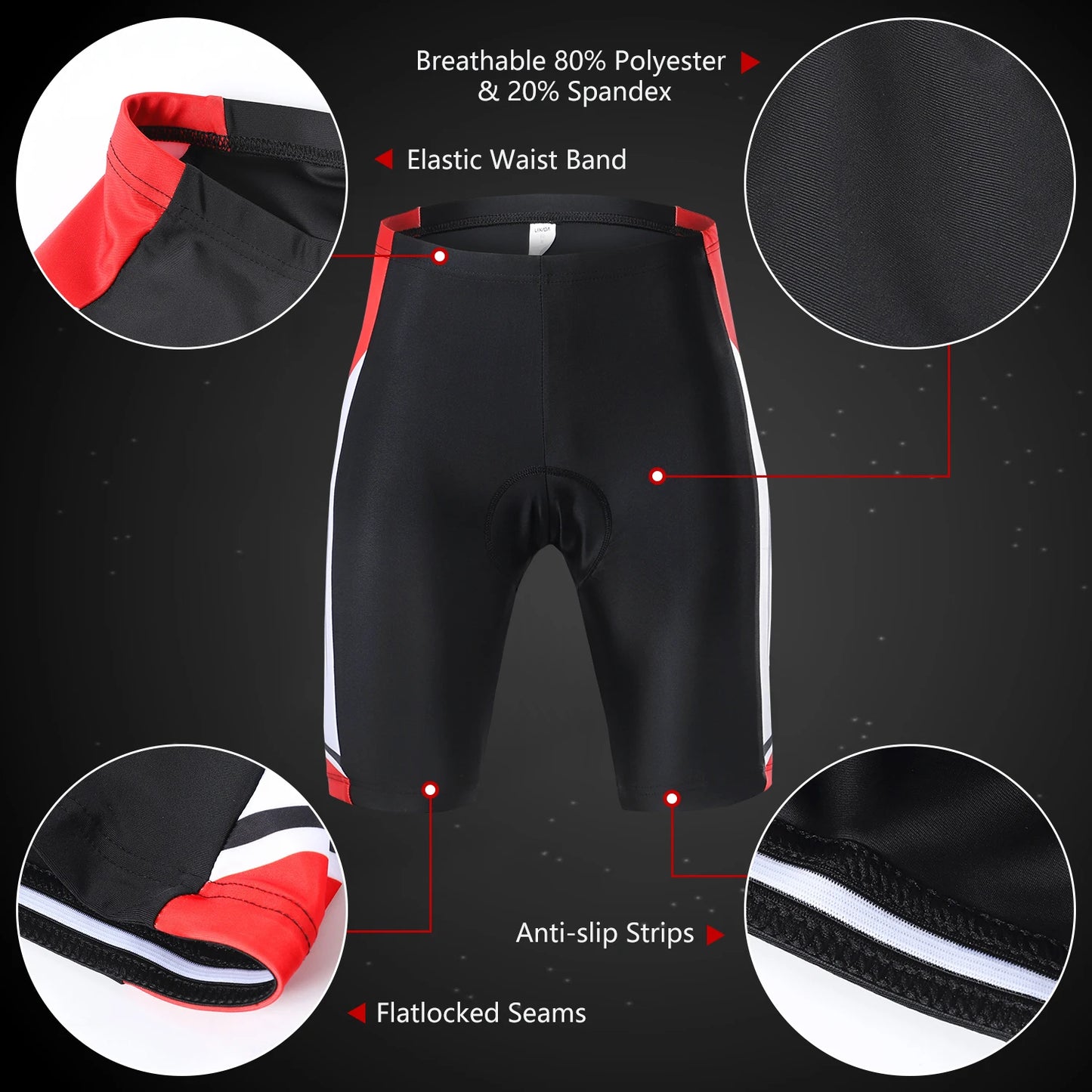 Men Breathable Quick Dry Cycling Jersey And Padded Shorts Set
