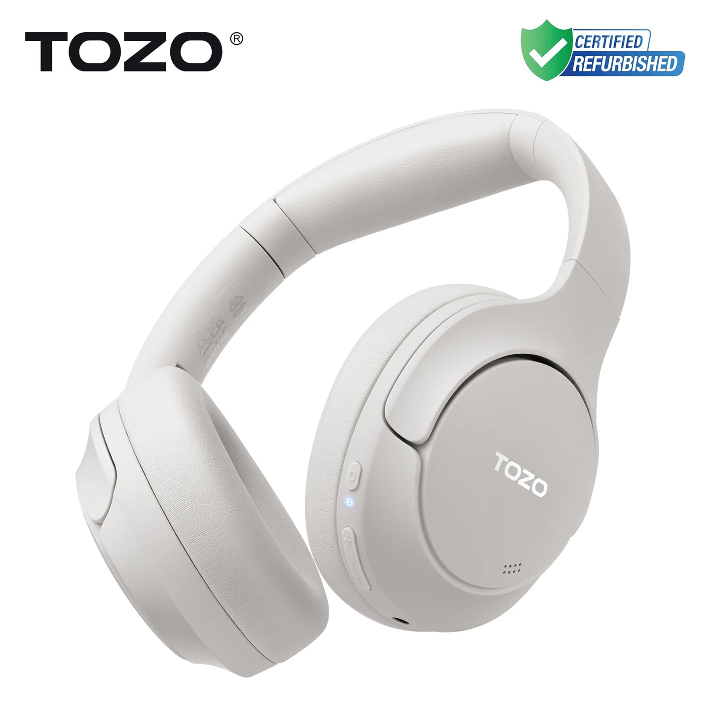 TOZO Refurbished Hi-Res Over-Ear Headphones Bluetooth ANC