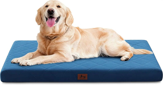 Warmrest Orthopedic Dog Bed Mat Waterproof Crate Bed Removable Cover