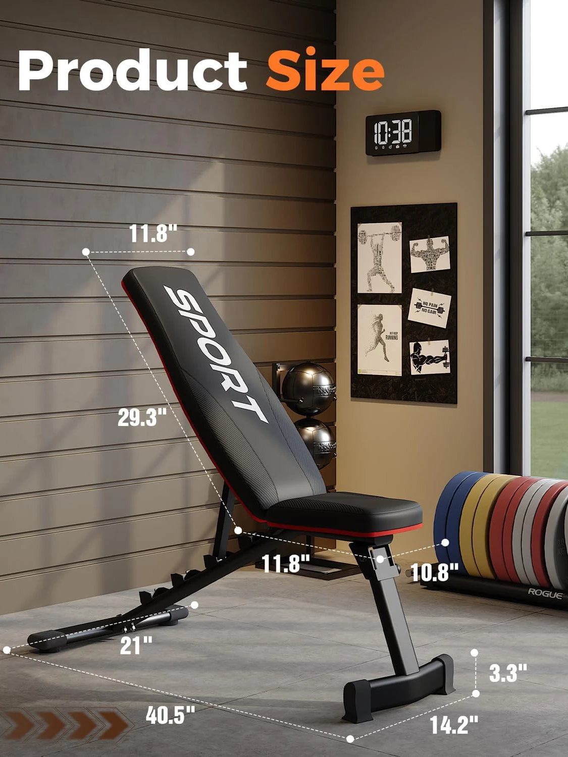 TWISTER.CK Utility Weight Bench Foldable Incline For Full Body Workout