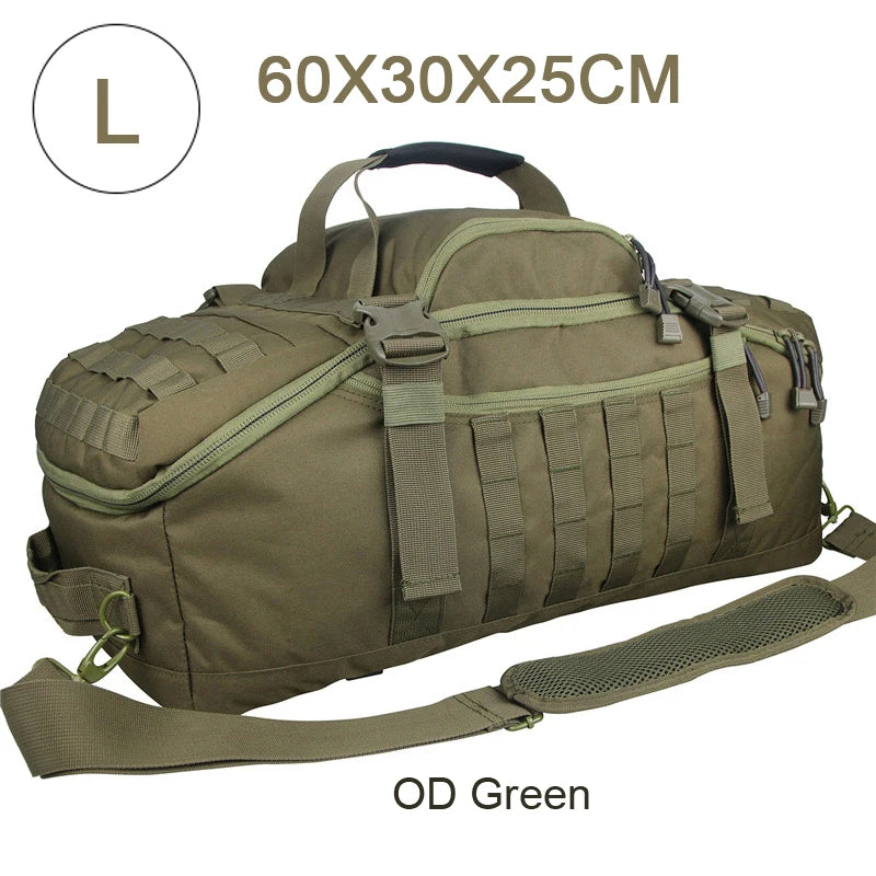 LQARMY Outdoor MOLLE Tactical Backpack for Hiking and Camping