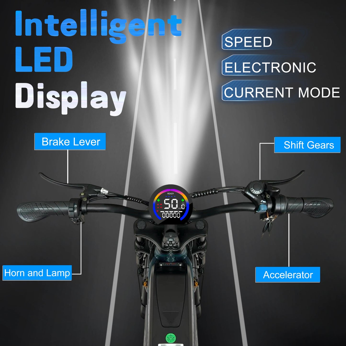 DEEPOWER S7Pro Off-Road Electric Bike 1500W 48V 60Ah Battery