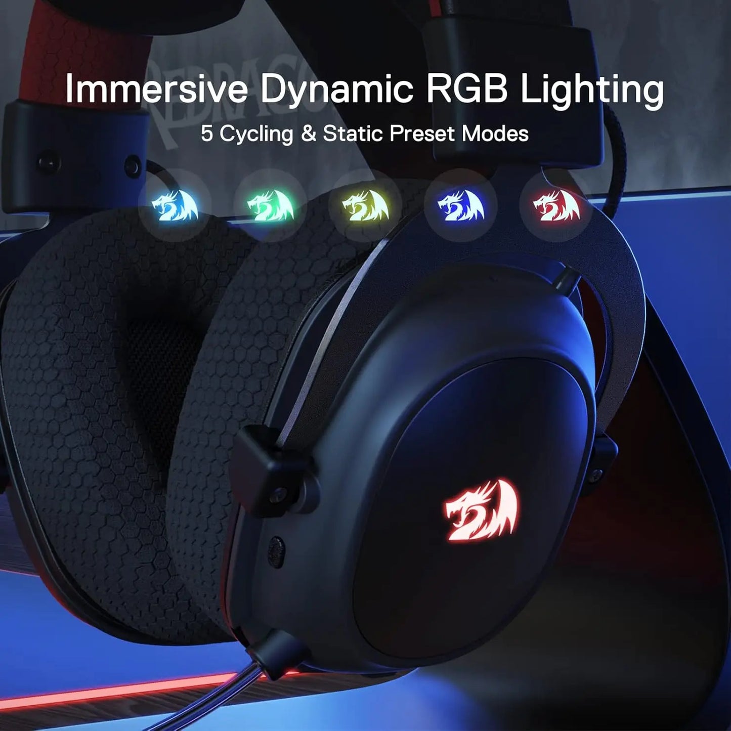 Redragon H510 Pro Zeus-X Wireless Gaming Headset 7.1 Surround