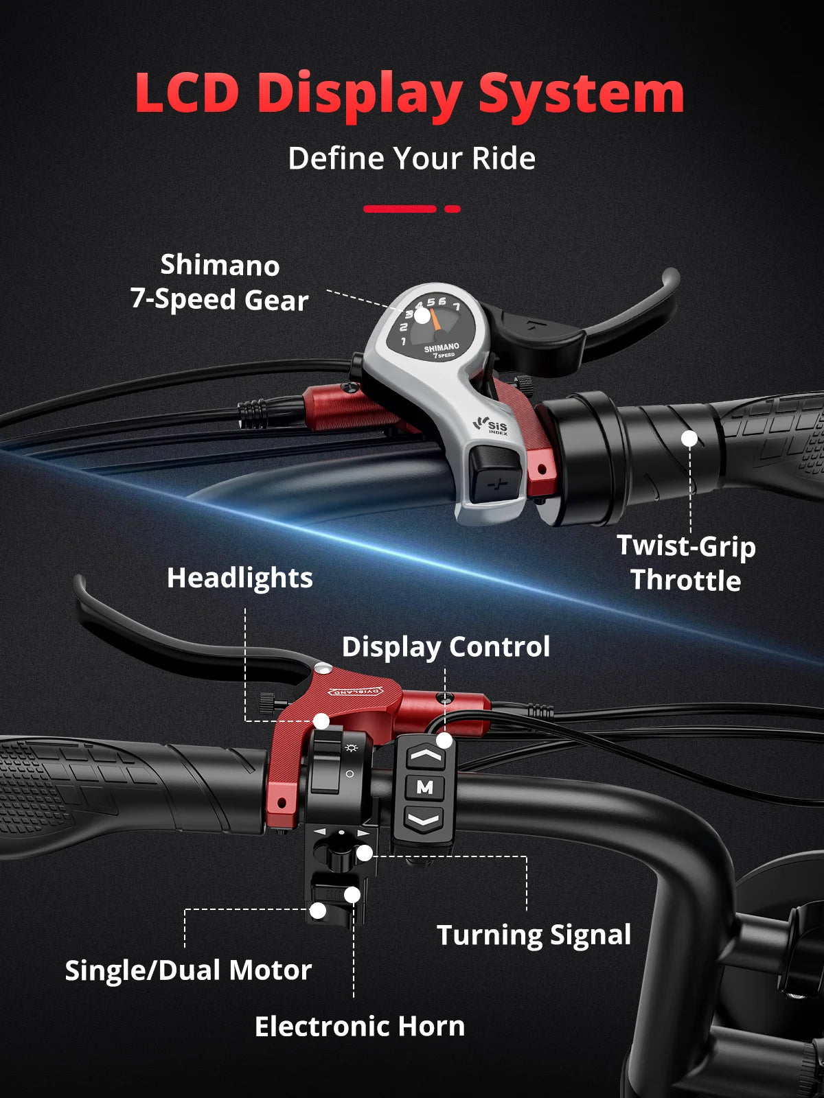 AMYET S8 Dual Motor Electric All Terrain Mountain Bike 2000W