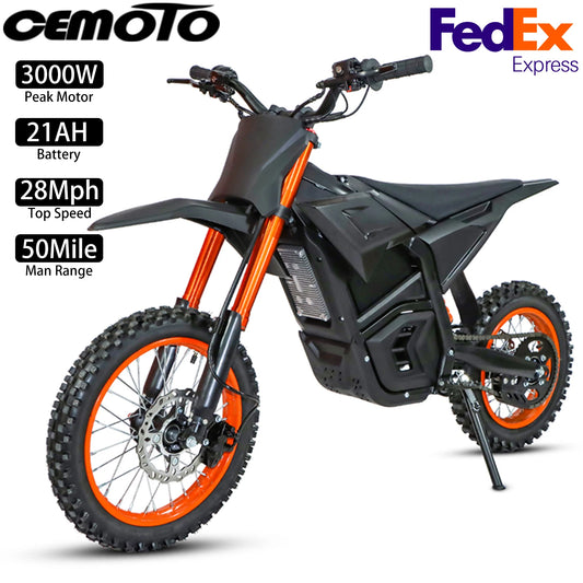 Electric Motocross Bike 3000W Off Road Urban Commuting