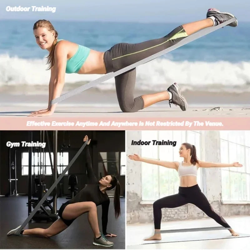NONE Long Resistance Loop Band Set For Arms Legs And Hip Training