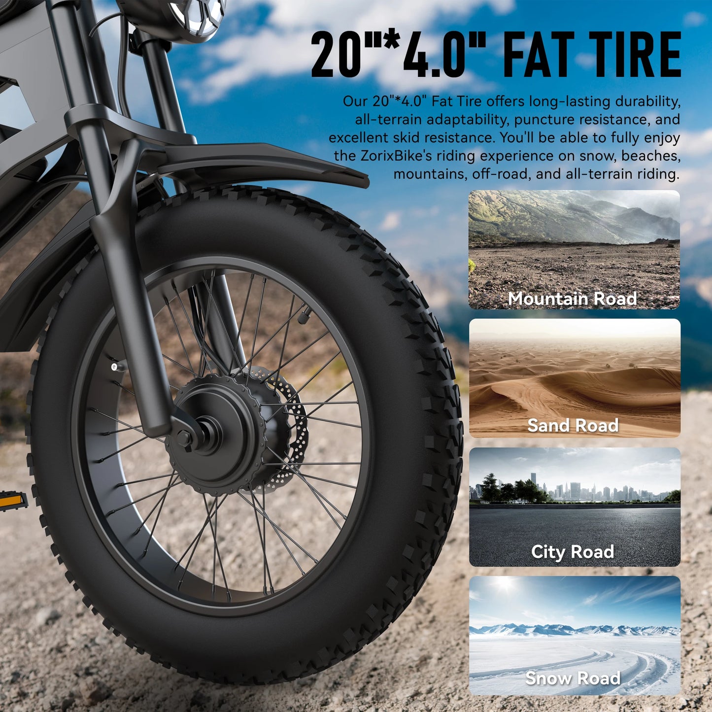 ZorixBike R8 Pro Electric Off Road Bike For Adults