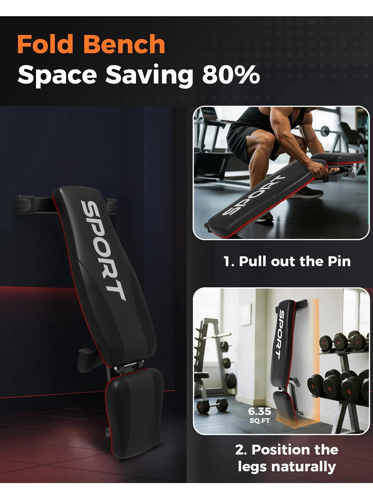 TWISTER.CK Utility Weight Bench Foldable Incline For Full Body Workout
