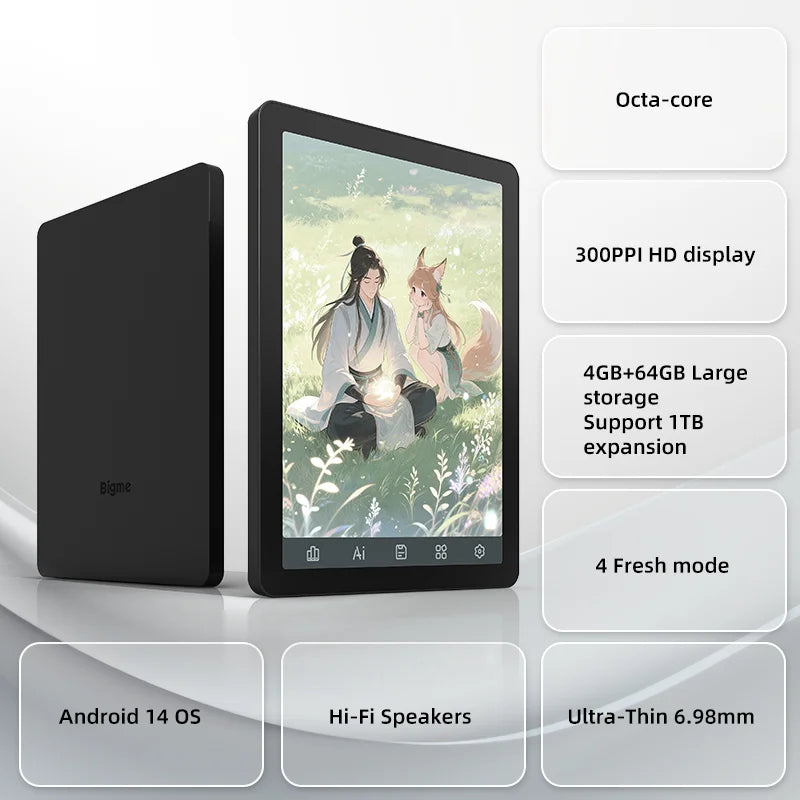 BIGME B6 Ereader With Android OS And Eye Protection