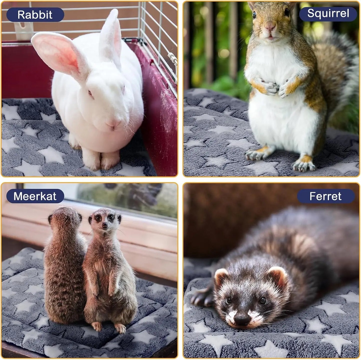 XMSJ Winter Dog Crate Pads 4 Pack Ultra Soft Washable