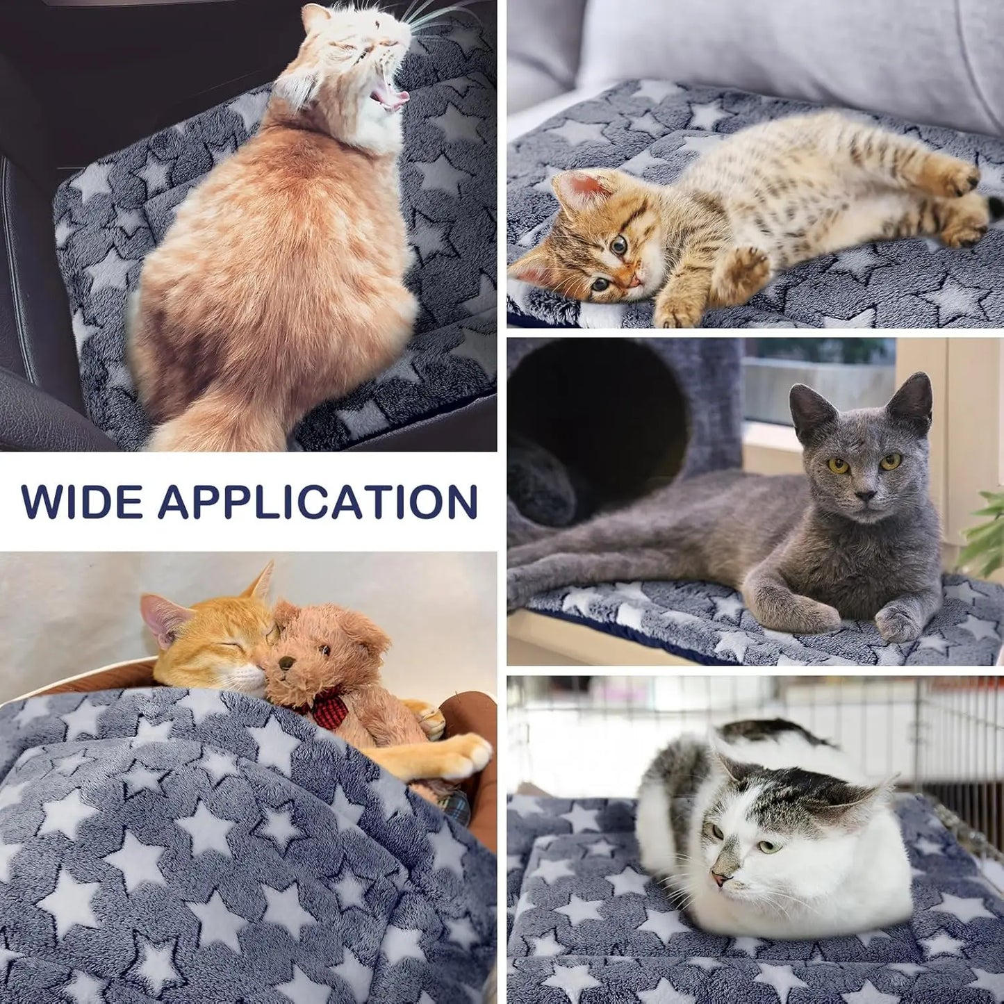 XMSJ Winter Dog Crate Pads 4 Pack Ultra Soft Washable