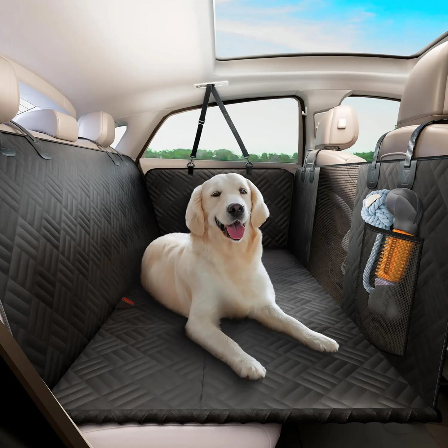 NONECN Dog Seat Cover for Cars and SUVs Durable Hammock