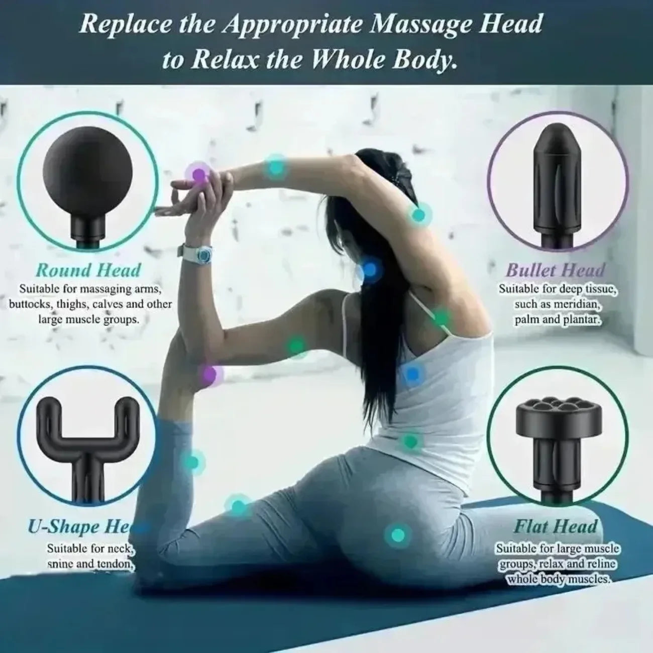 DIAMR Mini USB Massage Gun Portable Fascia Relaxer