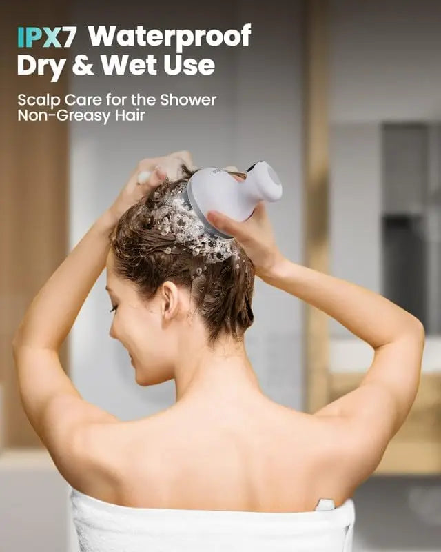 Electric Scalp Massager Waterproof 84 Nodes 4 Heads Hair Growth