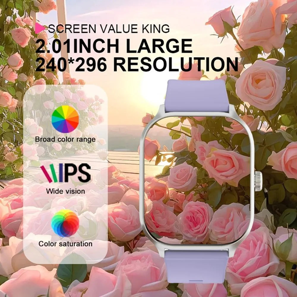 LAXASFIT Smart Watch Bluetooth Call Dial SMS Alerts IP68