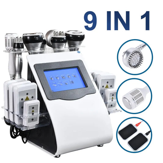 Amilibeauty 9 in 1 Ultrasonic Cavitation Vacuum Weight Loss Machine