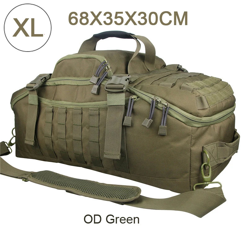 LQARMY Outdoor MOLLE Tactical Backpack for Hiking and Camping