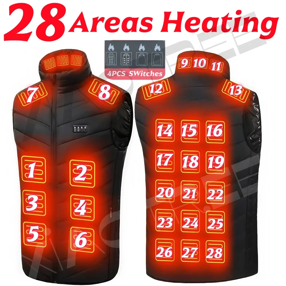 XIAOTREECN Heated Vest Jacket For Men And Women USB