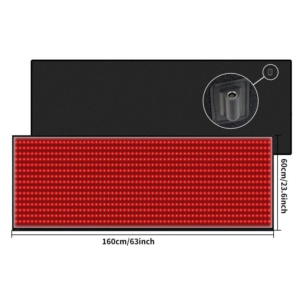 Light Therapy Full-Body Mat With 945 LEDs 660nm 850nm