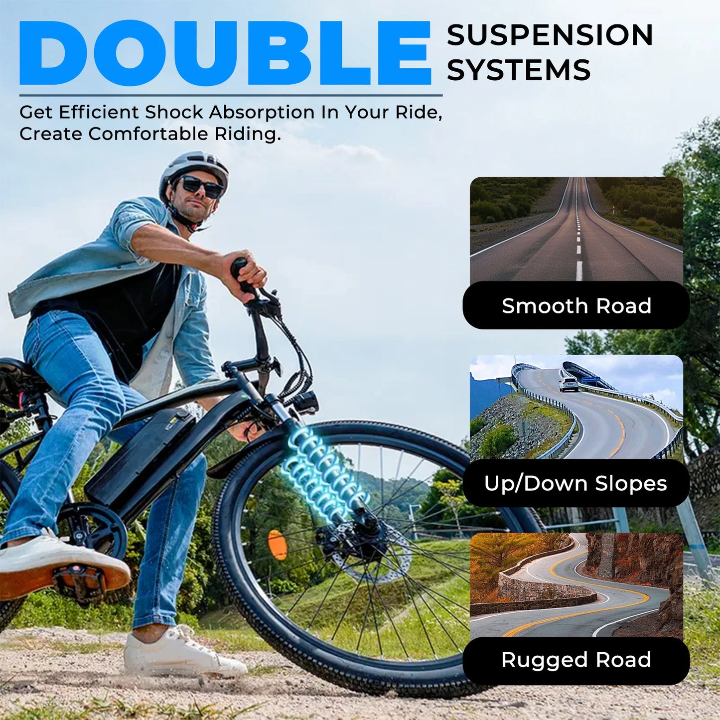 Terrosor Electric Fat Tire Ebike 350W Peak Mountain Bike