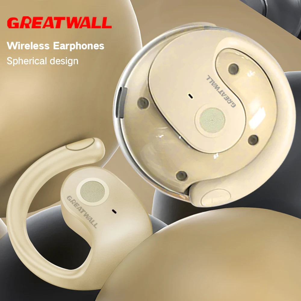 GREATWALL True Wireless Bluetooth Earphones HiFi Headphones With Mic