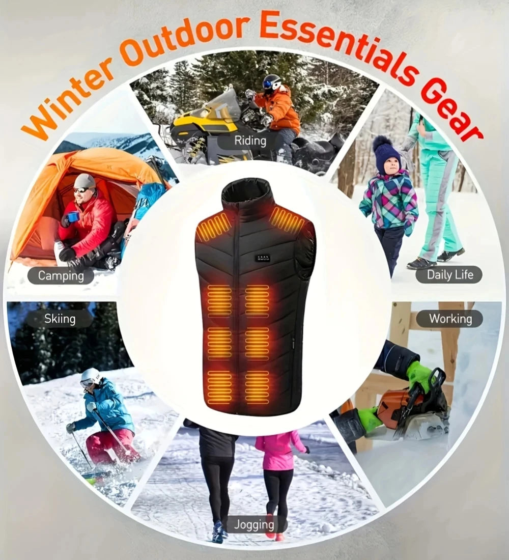 XIAOTREECN Heated Vest Jacket For Men And Women USB